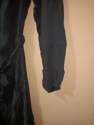 Vestito Midi Zara Nero Scollo Morbido Taglia M