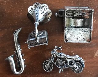 Lote Miniaturas Chapadas Plata + Regalo