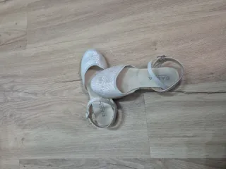 Espardeñas  plateadas niña talla 35