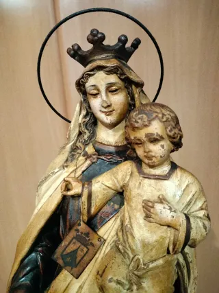 Figura Religiosa Virgen y Niño