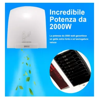 Secador de manos BAKAJI automático