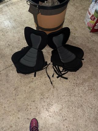 Kayak 2 plazas azul sirve para pesca y disfrute