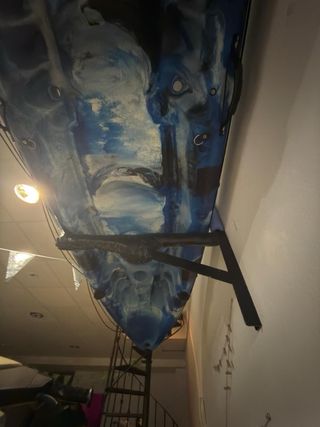 Kayak 2 plazas azul sirve para pesca y disfrute