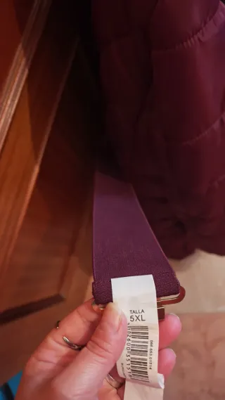 Chaquetón acolchado mujer morado