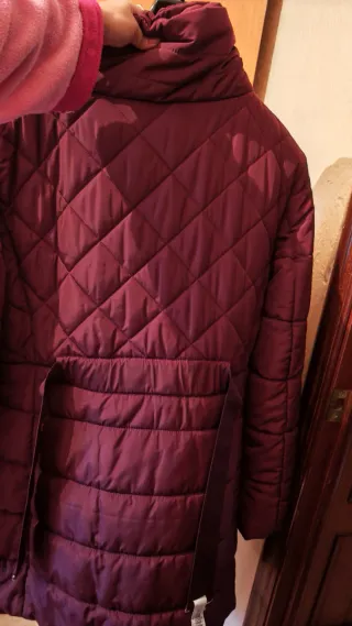 Chaquetón acolchado mujer morado