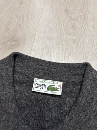 Jersey Lacoste vintage con botones vintage 90s