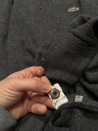 Jersey Lacoste vintage con botones vintage 90s