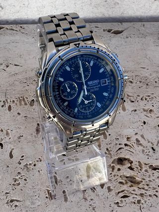 Seiko Cronógrafo SQ 100 Azul