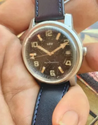 Reloj LOV Automático Negro y Plateado