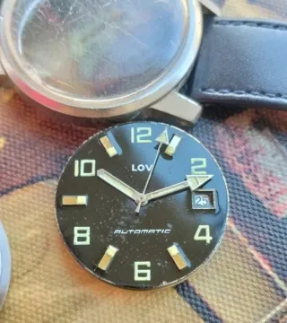 Reloj LOV Automático Negro y Plateado