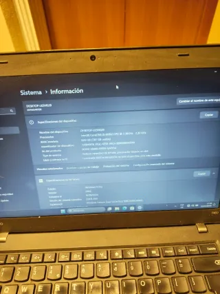 Portátil Lenovo Thinkpad T460 8GB RAM