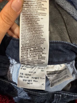 Levi's Vaquero Estampado Talla M