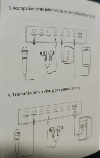 Mini mesa de mezclas negra