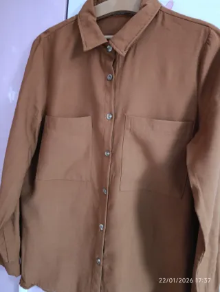 Camisa marrón mujer