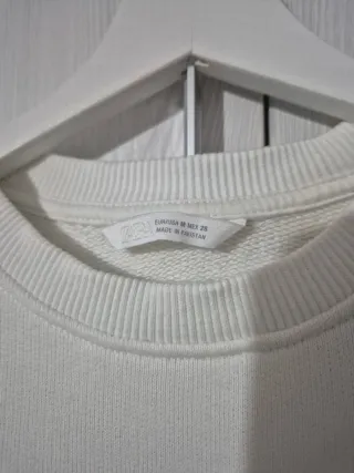 Sudadera Blanca Talla M