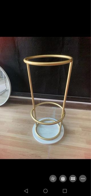 Porta ombrelli nero in metallo