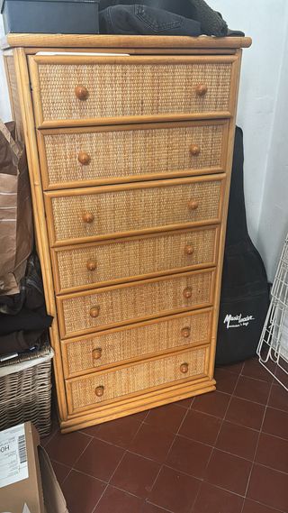 Juego dormitorio: 2 Mesas Luz + 2 Cajoneras