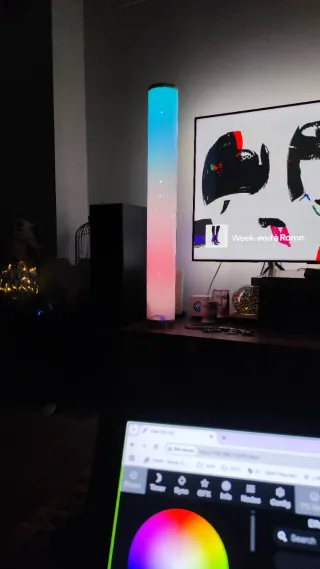 Lámpara Pie Diseño Estrellas LED WLED MM Music Syn