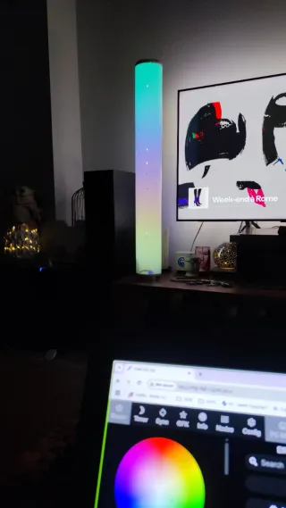 Lámpara Pie Diseño Estrellas LED WLED MM Music Syn