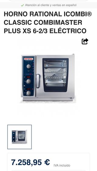 Horno Rational CombiMaster Plus XS