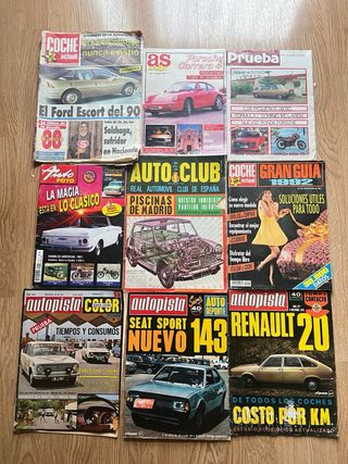 68 Antiguas Revistas de automóviles