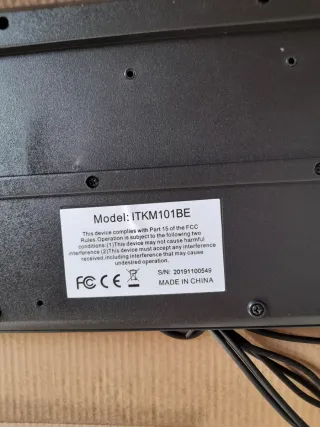 tastiera da computer PC USB nera