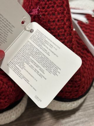 Pantofole Calzedonia Rosse e Bianche