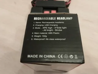 Linterna Frontal LED Recargable