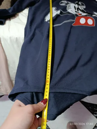 Sudadera Larga Mujer Mickey Mouse Azul