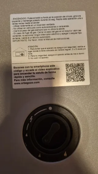 Estufa butano Llama Azul con caja