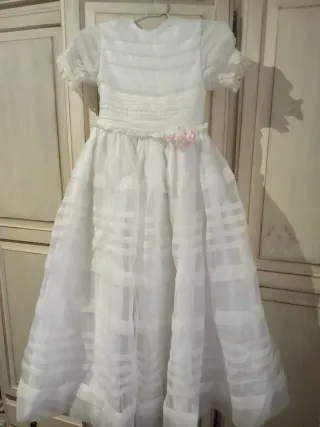 Vestido Primera Comunión t 8|9 con Can Can