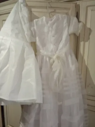 Vestido Primera Comunión t 8|9 con Can Can