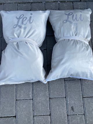 Coppia Cuscini Lui & Lei Decorati