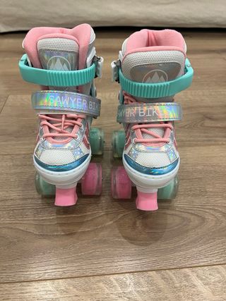 Patines Infantiles Sawyerbike Rosa y Plateado