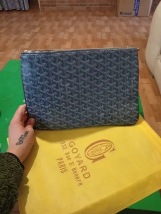 Portadocumentos Goyard Negro y Beige