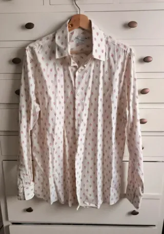 Camisa Zara Man Estampada Talla M