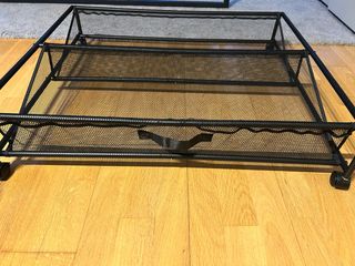 Zapatero Metálico Negro