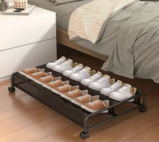 Zapatero Metálico Negro