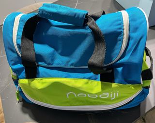 Bolsa deportiva Nabaiji azul/lima 43x30x24
