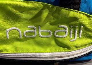 Bolsa deportiva Nabaiji azul/lima 43x30x24