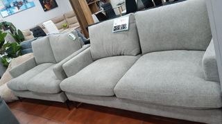 Conjunto Sofá 3+2 Gris Tela