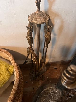 Juego de chimenea de metal