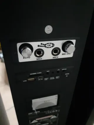 5 Torres de Sonido Altavoces Negro