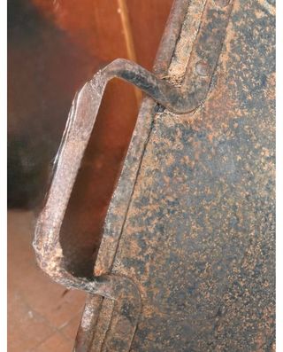 Caldero Paellero muy antiguo y muy grande. 4 asas