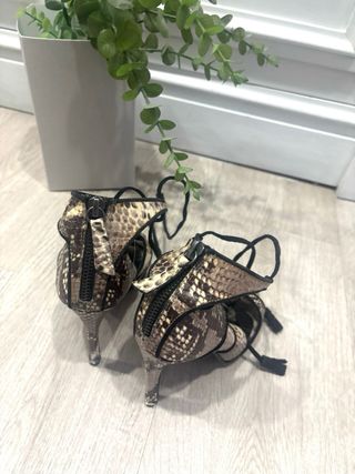 Sandalias Zara Animal Print Talla 36