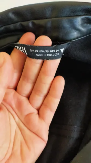 Vestido cuero Zara calentito