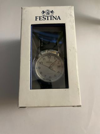 Reloj Festina Cuarzo Negro y Plateado