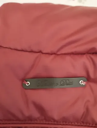 Anorak acolchado mujer rojo