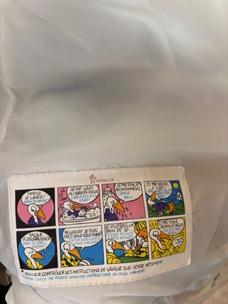 Giubbino Moncler uomo con cappuccio bianco