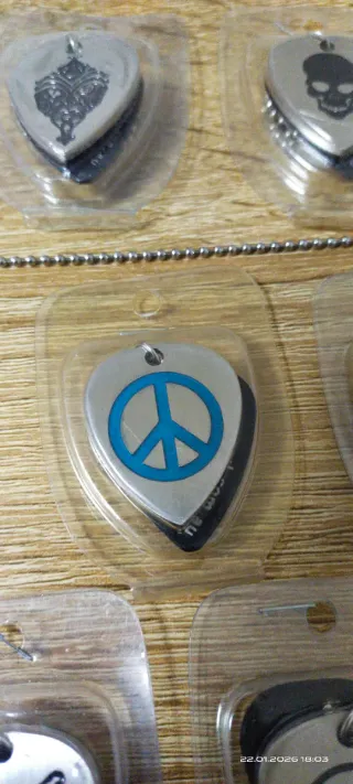 Collar Púa Guitarra Corazón